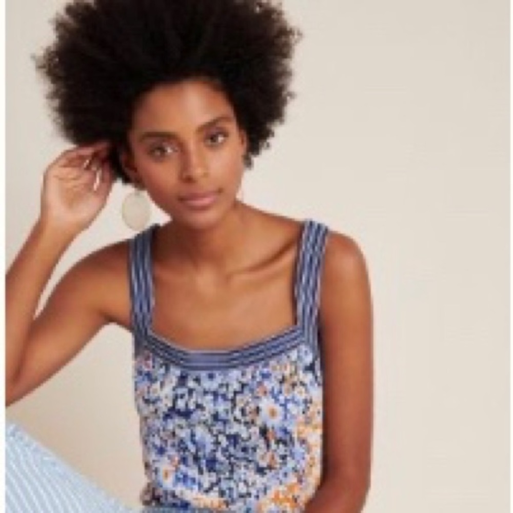 Anthropologie Karyn Square Neck Tank by Maeve